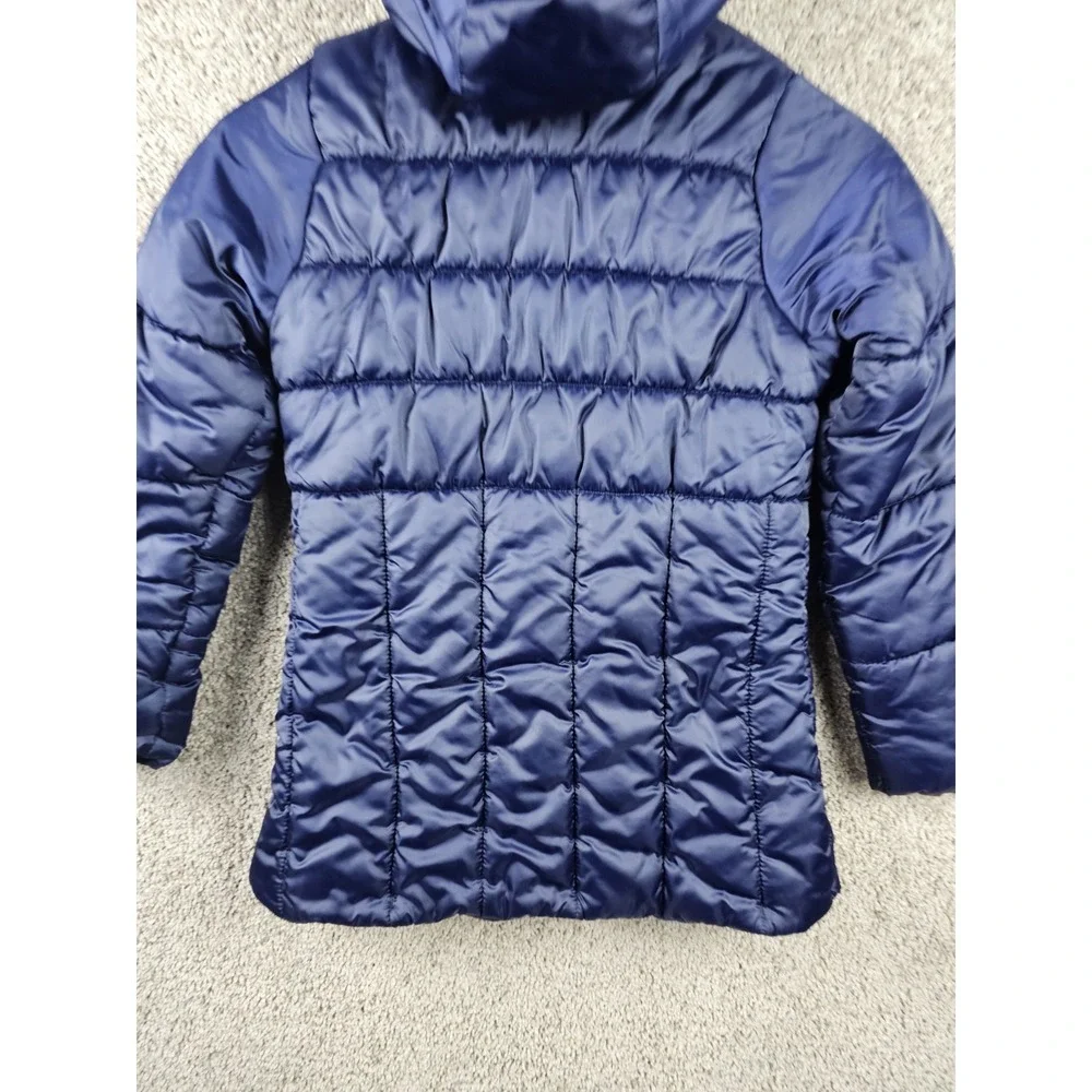 Oshkosh B'gosh Navy Blue Quilted Stylish‎ Puffer Long Jacket Size 12